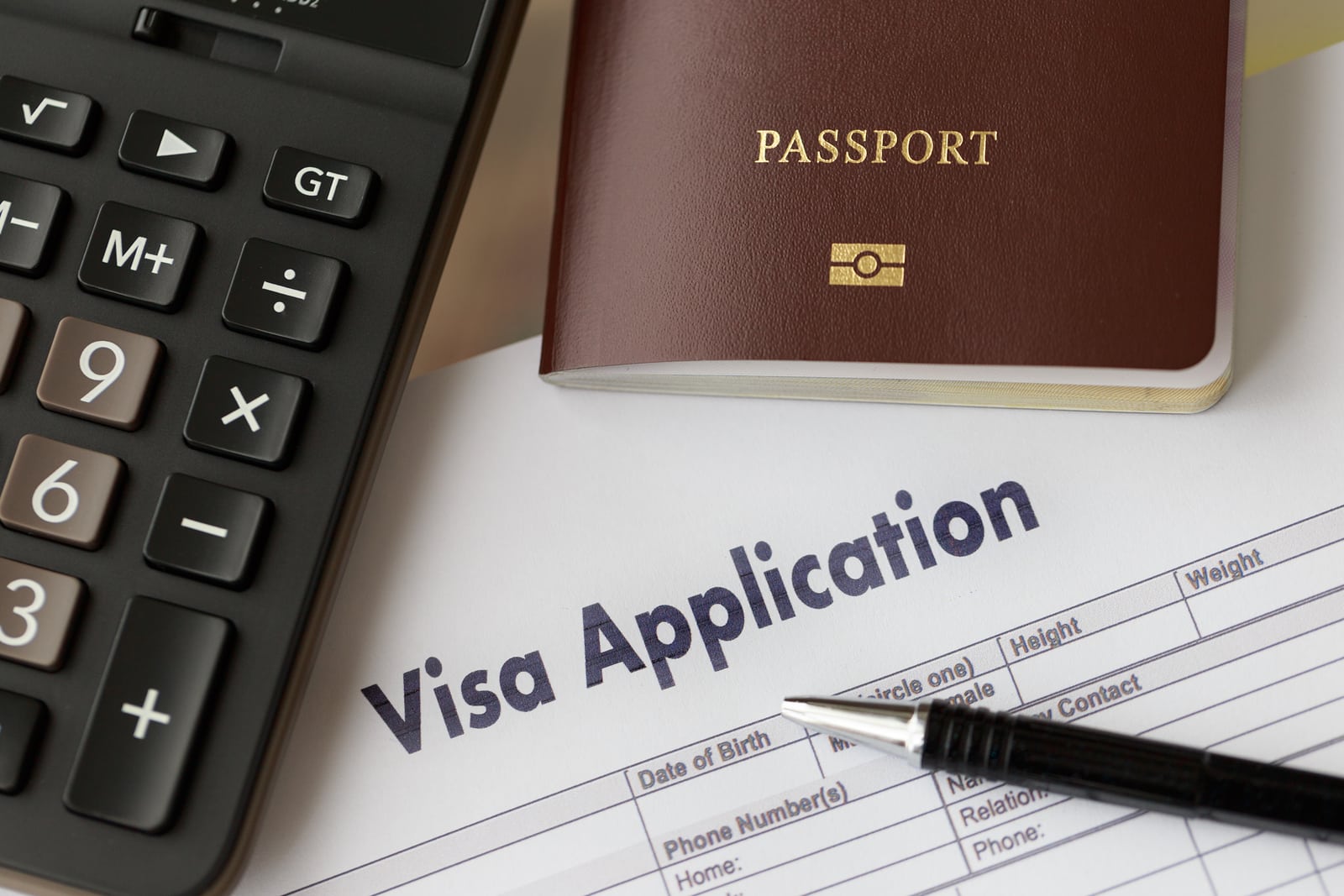 Visa Application Form To Travel Immigration A Document