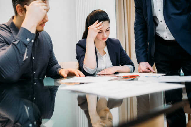 Divorce Or Legal Problems Concept. Documents Or Papers Filing, C